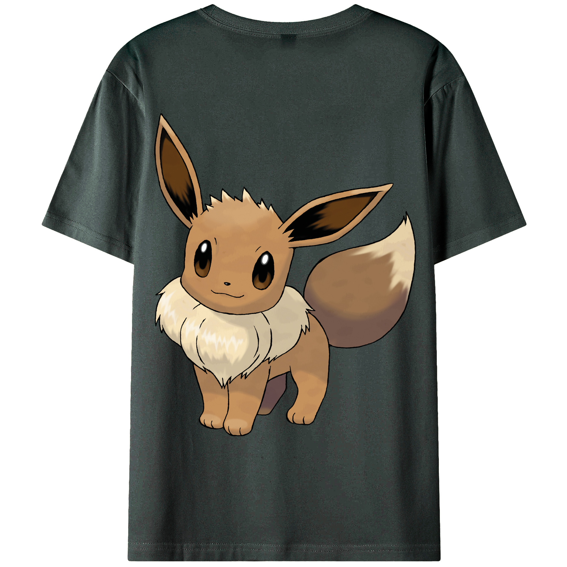 （画像用） ポケットモンスター Pokémon 綿100％ メンズ半袖Tシャツ（バックプリント） 通気性
